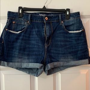 blue jean shorts